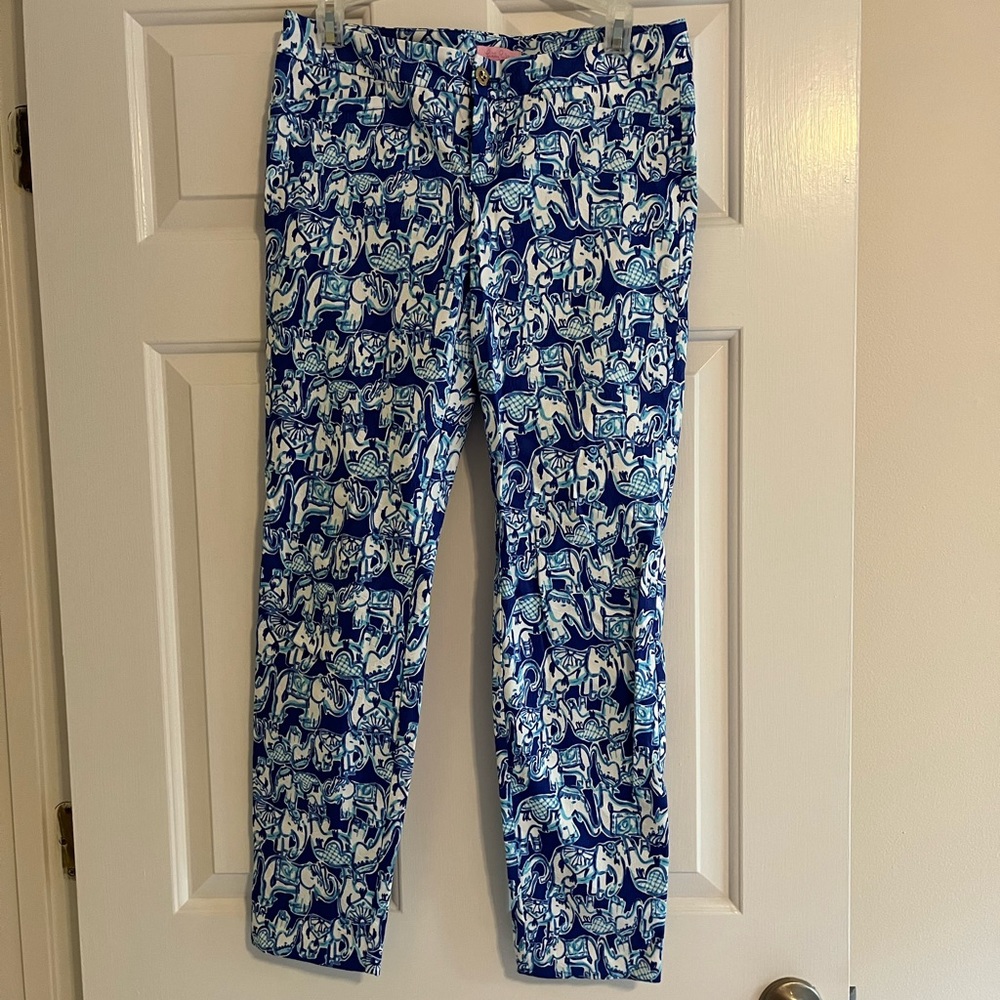 Lilly Pulitzer Kelly Skinny Ankle Pants in Get Trunky